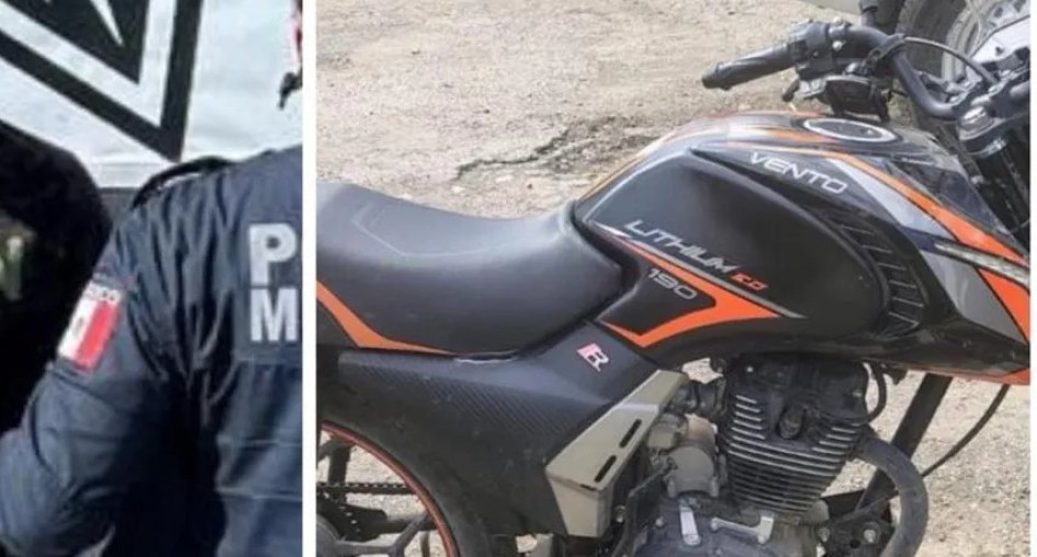 Foto| LA PATRIA La moto incautada.