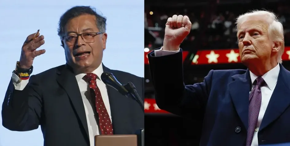 Gustavo Petro y Donald Trump