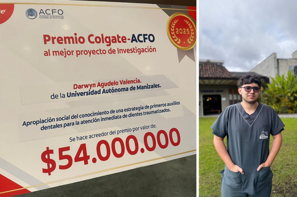 La Universidad Autónoma de Manizales se lleva el premio de Investigación Odontológica Interinstitucional Colgate - ACFO 2025.