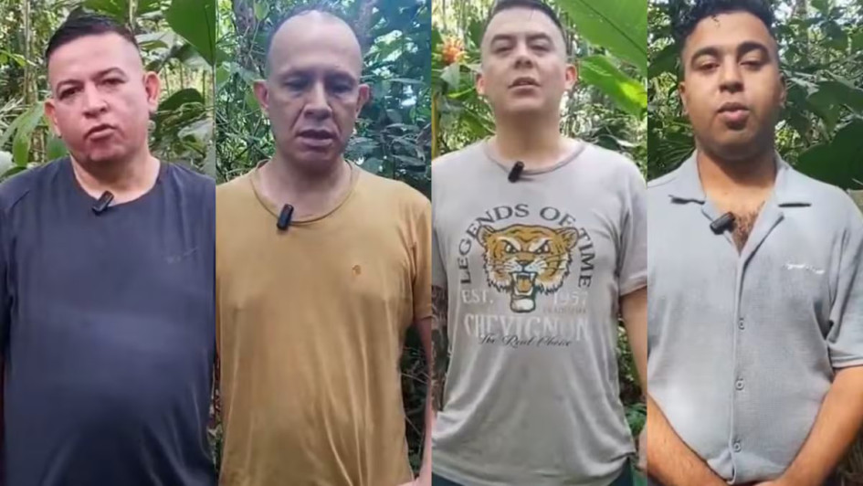 Rodrigo Antonio López, Jesús Antonio Pacheco, Frankie Esley Hoyos y Yordin Fabián Pérez