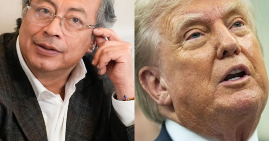 Gustavo Petro y Donald Trump, presidentes de Colombia y Estados Unidos.