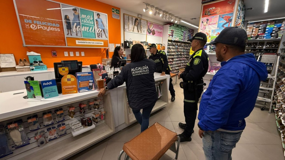 Operativo ‘Plan 18h’ en el centro de Manizales. 