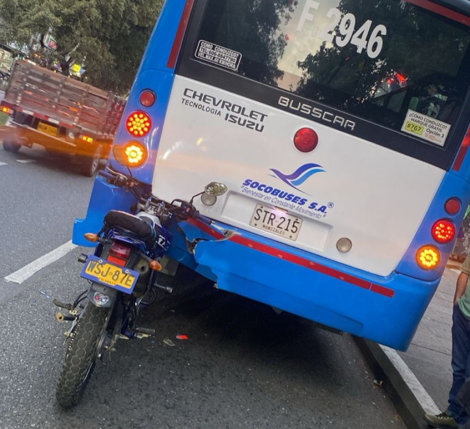 Accidente en la Santander.