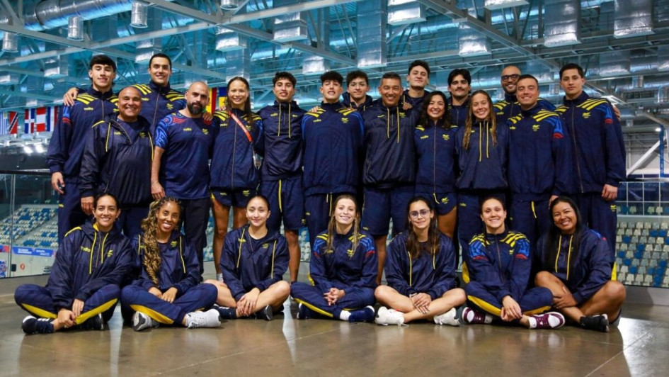 intensas batallas deportivas la delegación de Colombia