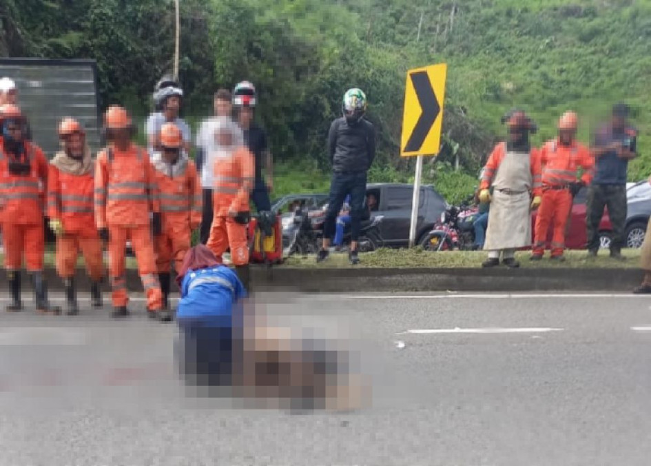 el hecho se registró a las 2:50 p. m., a pocos metros del control de buses intermunicipales, antes del retorno de La Romelia,