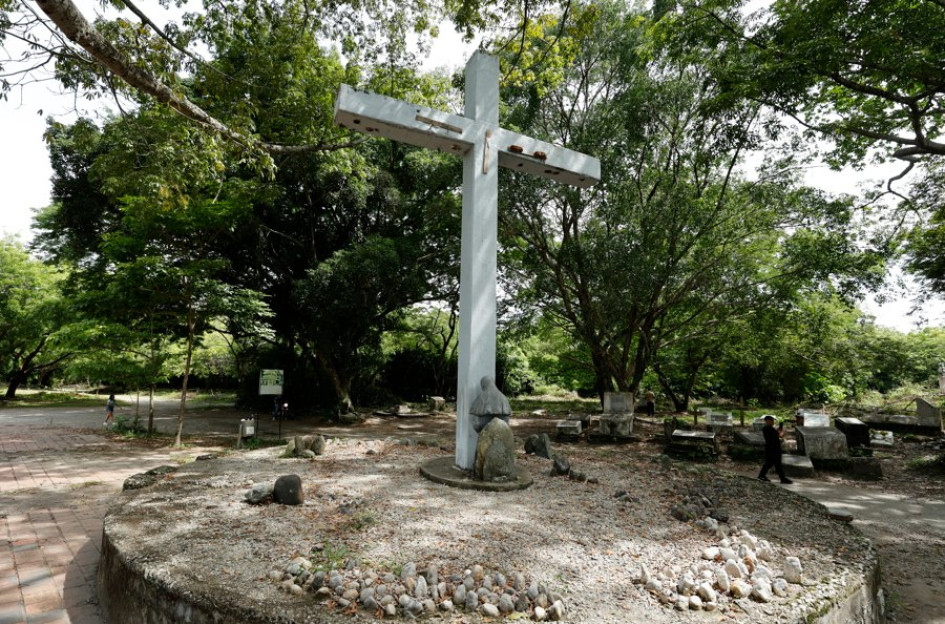 monumento en conmemoración a las víctimas de la avalancha ocurrida en 1985, en Armero (Colombia).