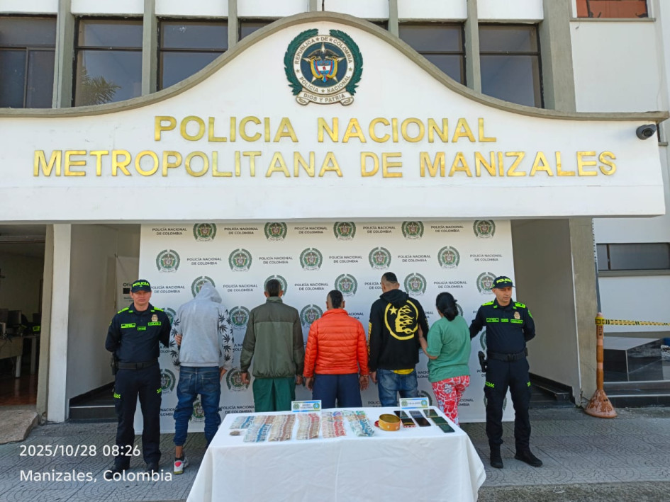 Los cinco miembros de la banda de microtráfico aceptaron cargos y esperan su condena.