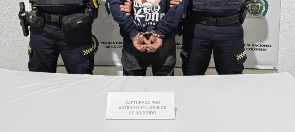 El capturado intentó escapar luego de atropellar al peatón, pero la Policía lo capturó mientras huía.