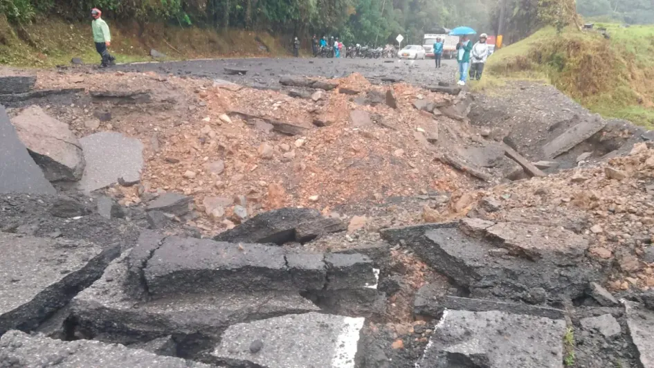 Así quedó la vía. 