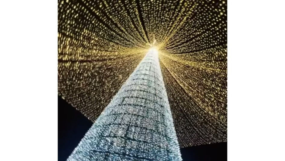 El árbol de Navidad en La Dorada.