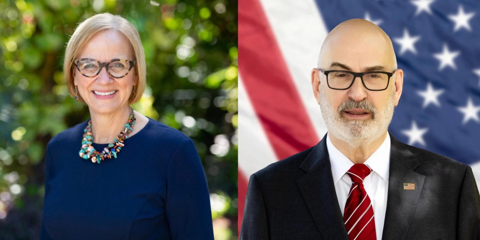 Combo de fotografías cedidas por las campañas electorales de los candidatos a la Alcaldía de Miami, la demócrata Eileen Higgins (i) y el republicano Emilio González. Higgins, la ganadora, es una política demócrata que obtuvo el mayor porcentaje de votos en la primera vuelta en noviembre.