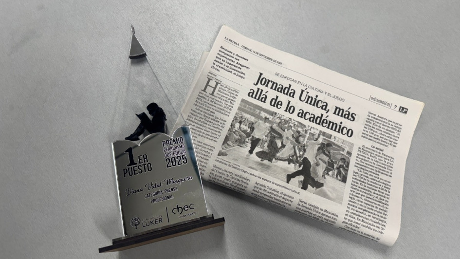 La Fundación Lúker eligió una publicación de LA PATRIA como la ganadora del Premio Periodismo que Educa.