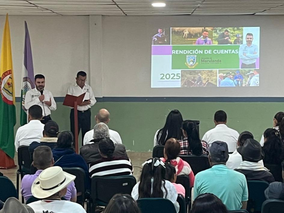  Leonardo Andrés Giraldo Botero durante su rendición de cuentas.