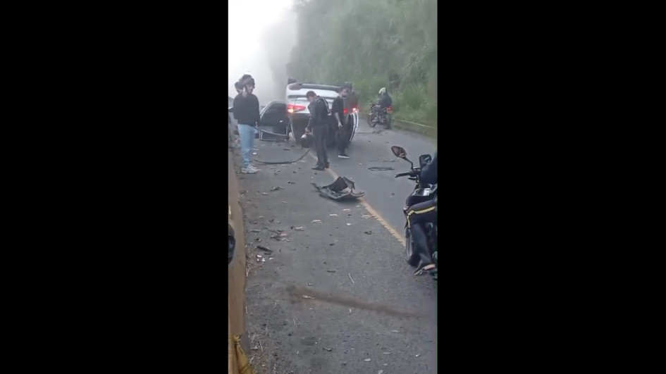 Así quedó el vehículo.