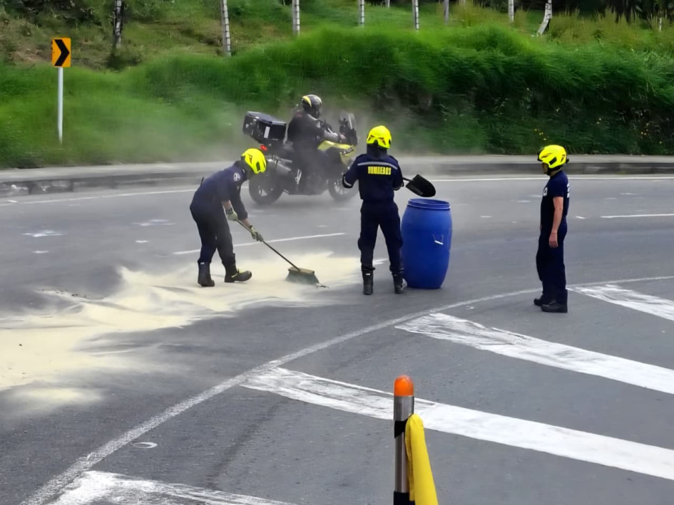 Los motociclistas son los más afectados con los derrames.