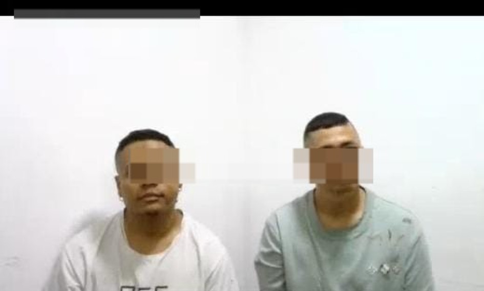 Uno de los 2 aprehendidos también resultó lesionado.