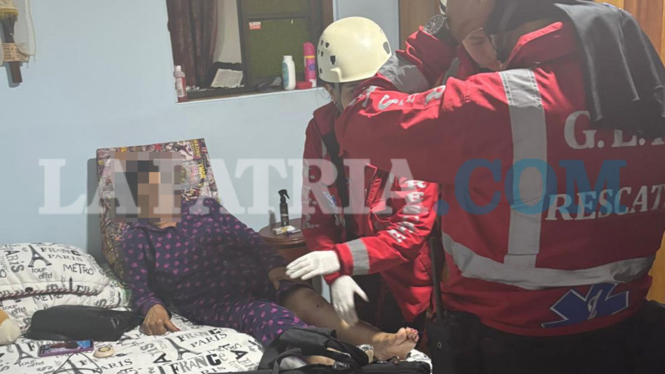 Integrantes del GER les prestaron primeros auxilios a las afectadas.