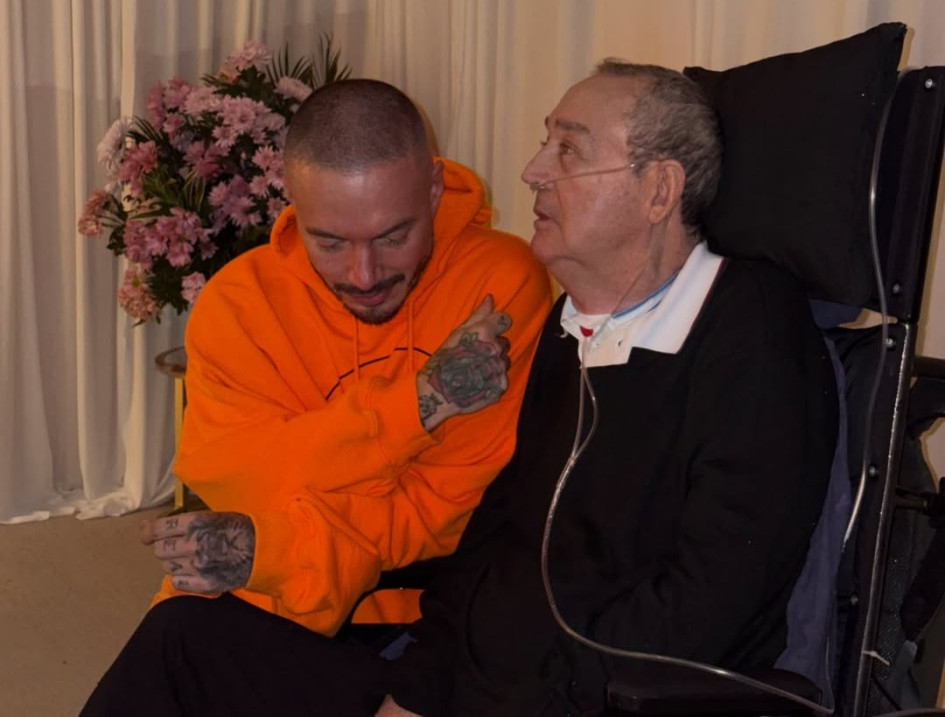 J Balvin con el profe Montoya.