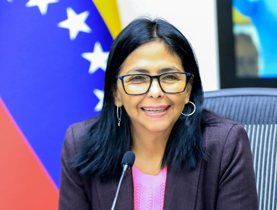 Delcy Rodríguez, presidenta encargada de Venezuela.