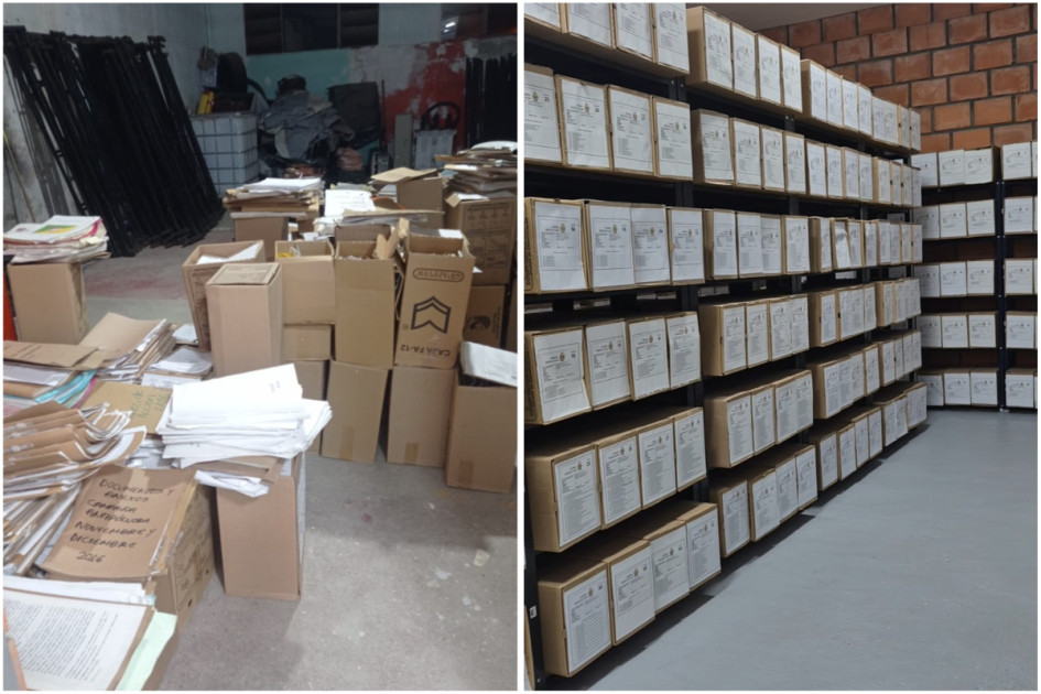 Municipio de Caldas reorganizó su archivo tras evidenciar deterioro de documentos