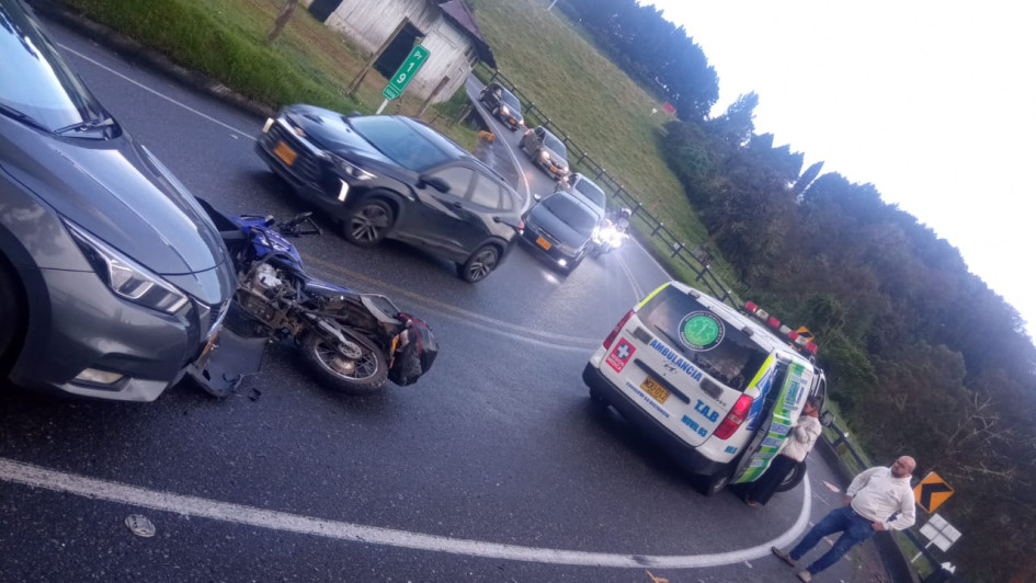 Accidente de este domingo.