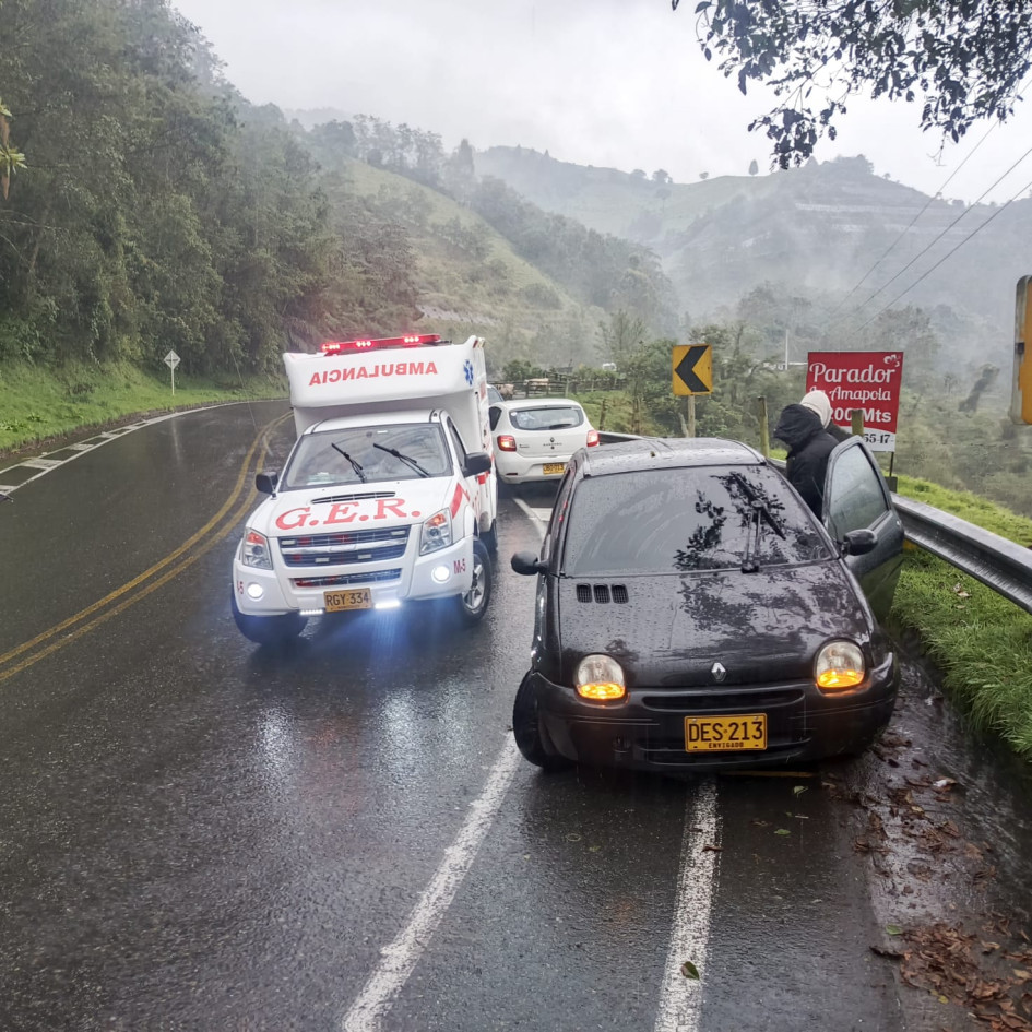 Accidente atendido por el GER.