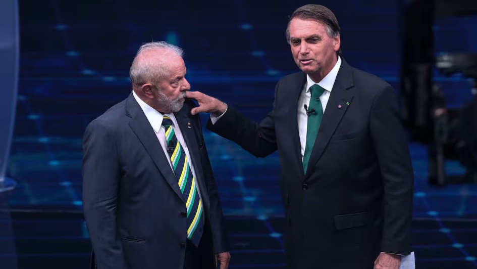 Lula y Bolsonaro, los últimos dos presidentes de Brasil.