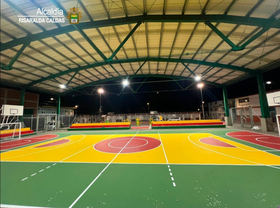 Polideportivo La Plazuela, Risaralda (Caldas).
