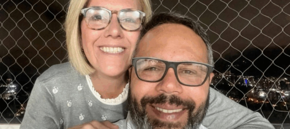 Rafael Tudares y su esposa, Mariana González. 