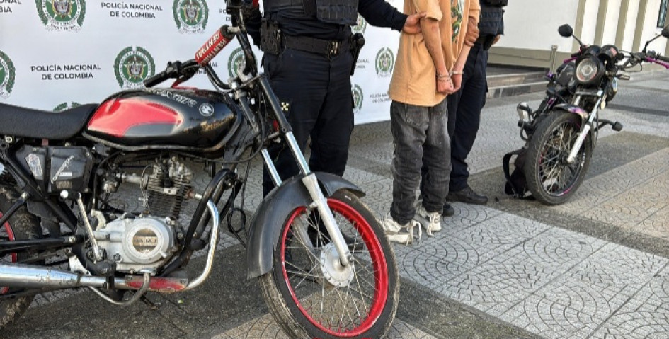 Las motos recuperadas.