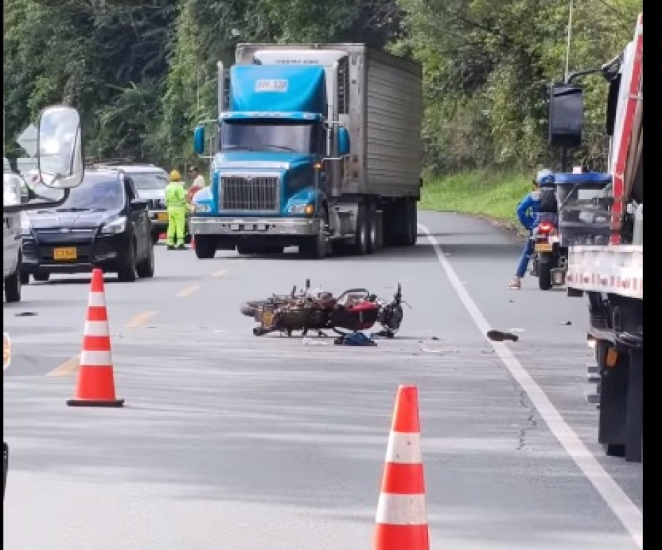 Accidente fatal en la vía Manizales-Medellín.