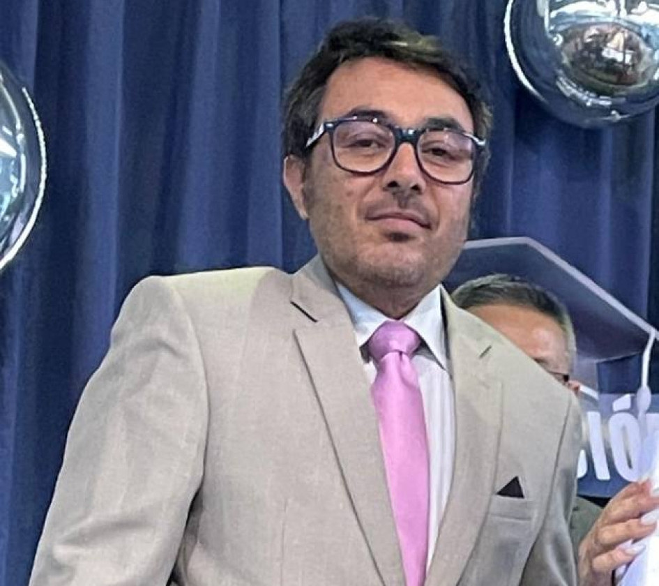 Foto I Archivo Diego Salgado I LA PATRIA  Andrés Eugenio Arbelaéz Duque, en foto tomada al final del año 2025 durante la ceremonia de grados del colegio San Pío XI.