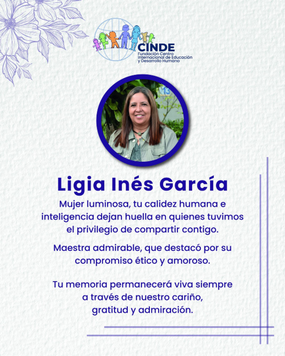 Foto I Tomada del Cinde I LA PATRIA  Ligia Inés García Castro, destacada en Colombia por sus investigaciones y aportes a las estrategias de enseñanza en educación.