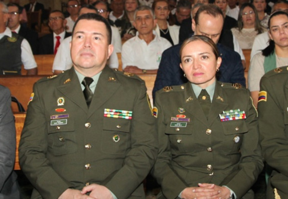 Ratificaron al coronel Dave Anderson Figueroa Castellanos, de la Metropolitana de Manizales, y a la coronel Rocío Melo, de la Policía Caldas.