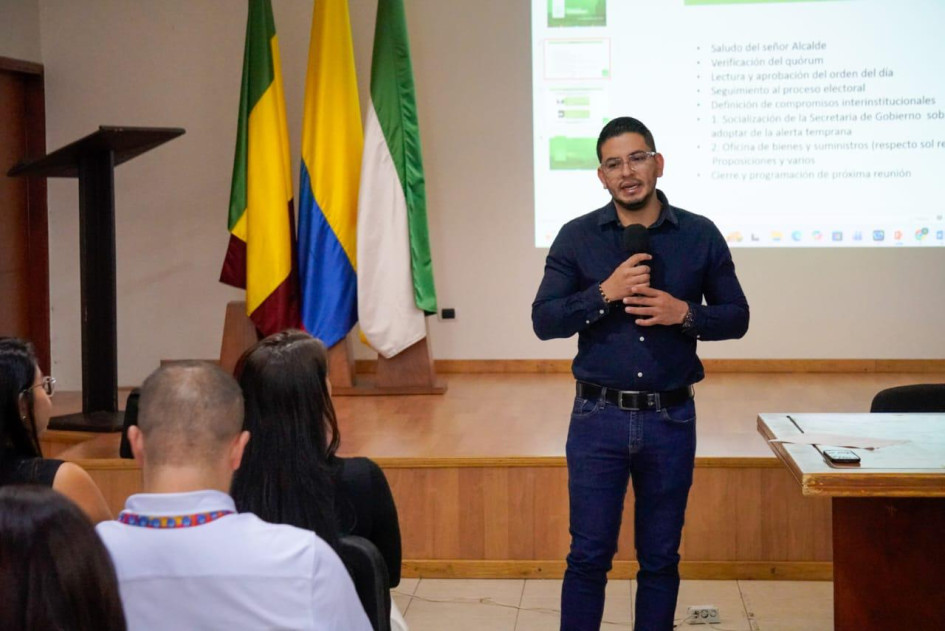 Autoridades del Quindío durante la instalación del Comité de Garantías Electorales.