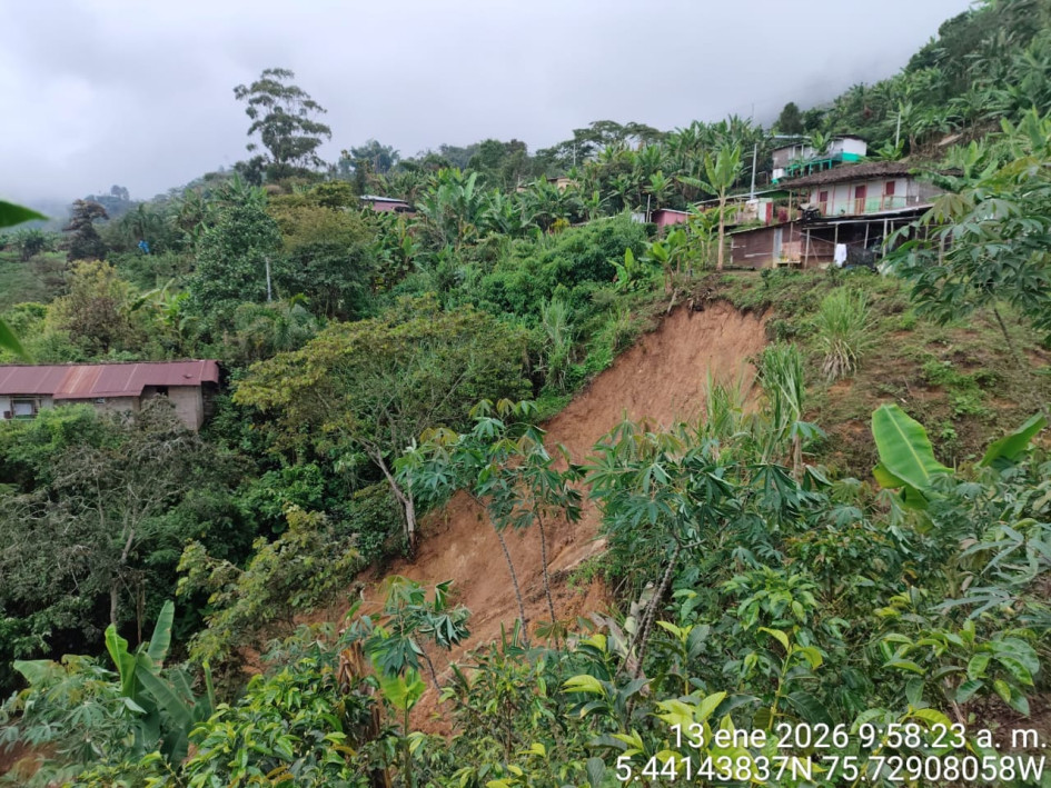 De acuerdo con la Gobernación de Caldas, en enero se han registrado 9 deslizamientos y 14 emergencias.