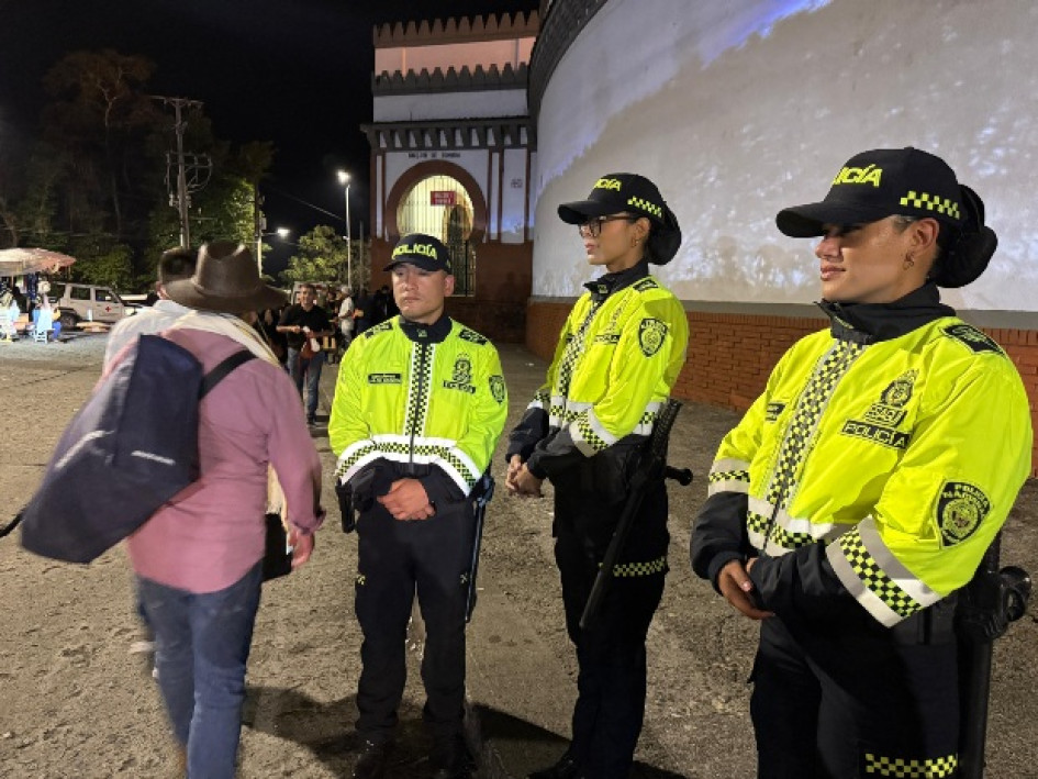 Presencia policial en eventos de la Feria de Manizales. No se han reportado homicidios.