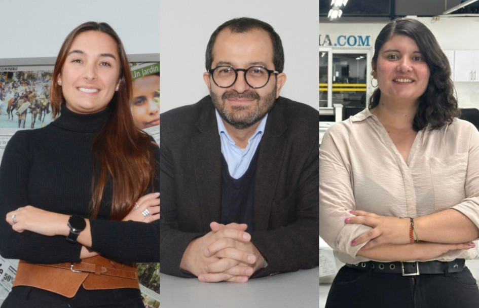 Laura Rivera Echeverri, Fernando Alonso Ramírez y Margaret Sánchez.
