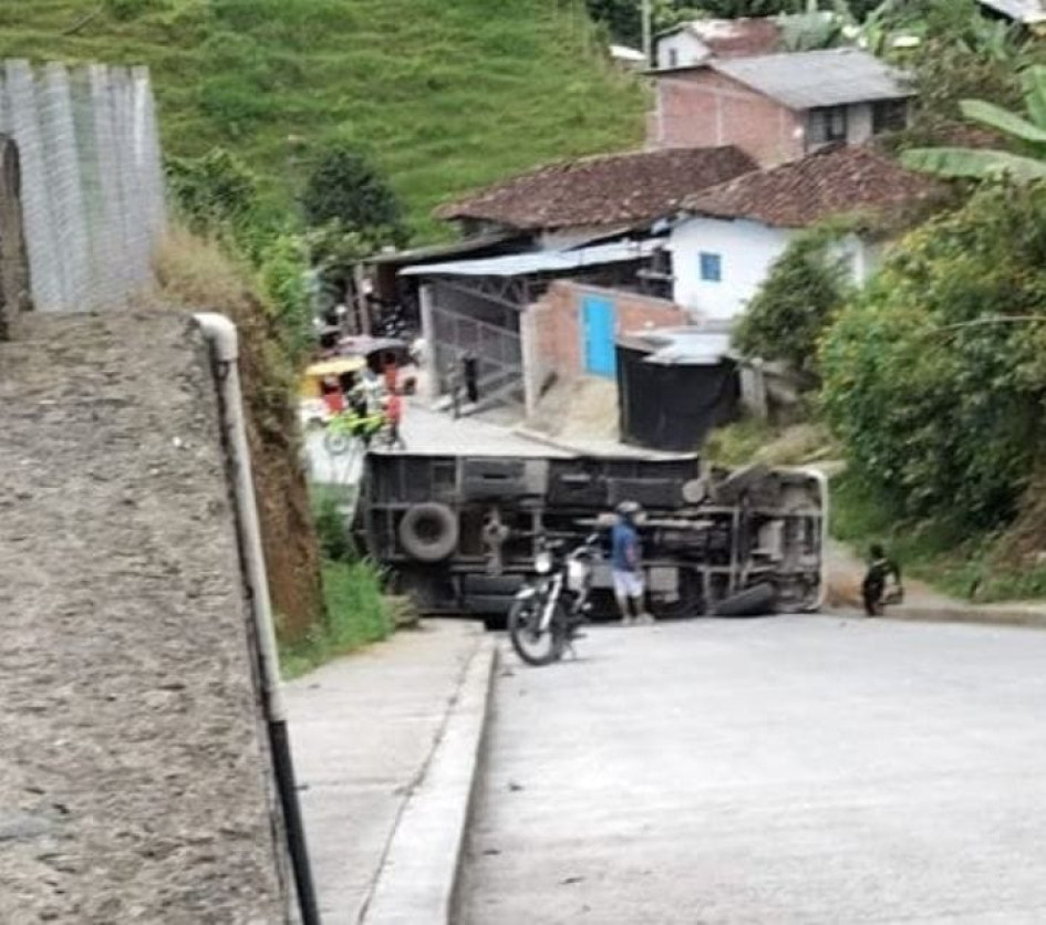 El accidente de este miércoles.