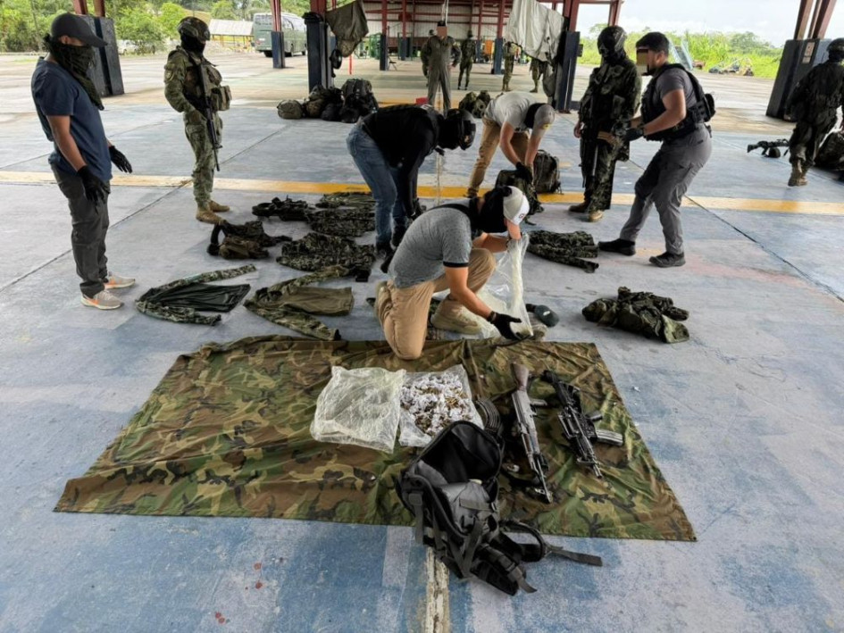 La operación se realizó en el sector Tierras Unidas del municipio de Lago Agrio, ubicado en la provincia amazónica de Sucumbíos, fronteriza con Colombia