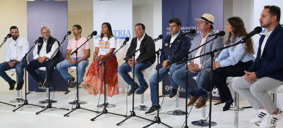 El foro se realizó en el estudio de la Universidad de Manizales. 