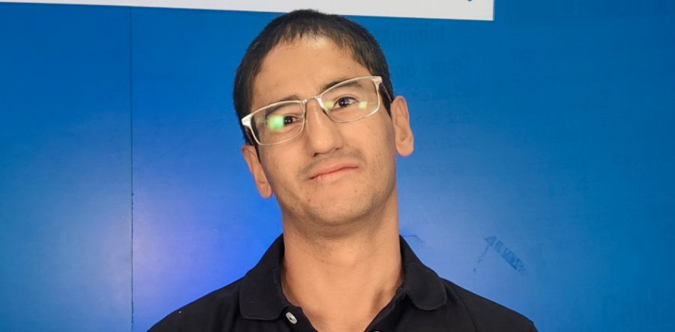 Cristian Camilo Rojas, durante su visita a las instalaciones de LA PATRIA. 