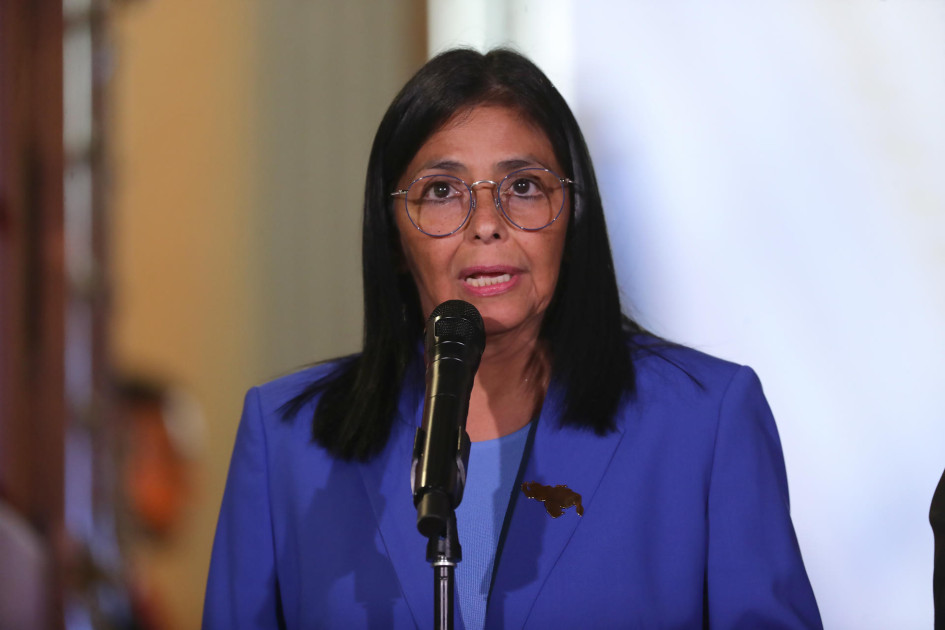 Delcy Rodríguez, presidenta (e) de Venezuela.