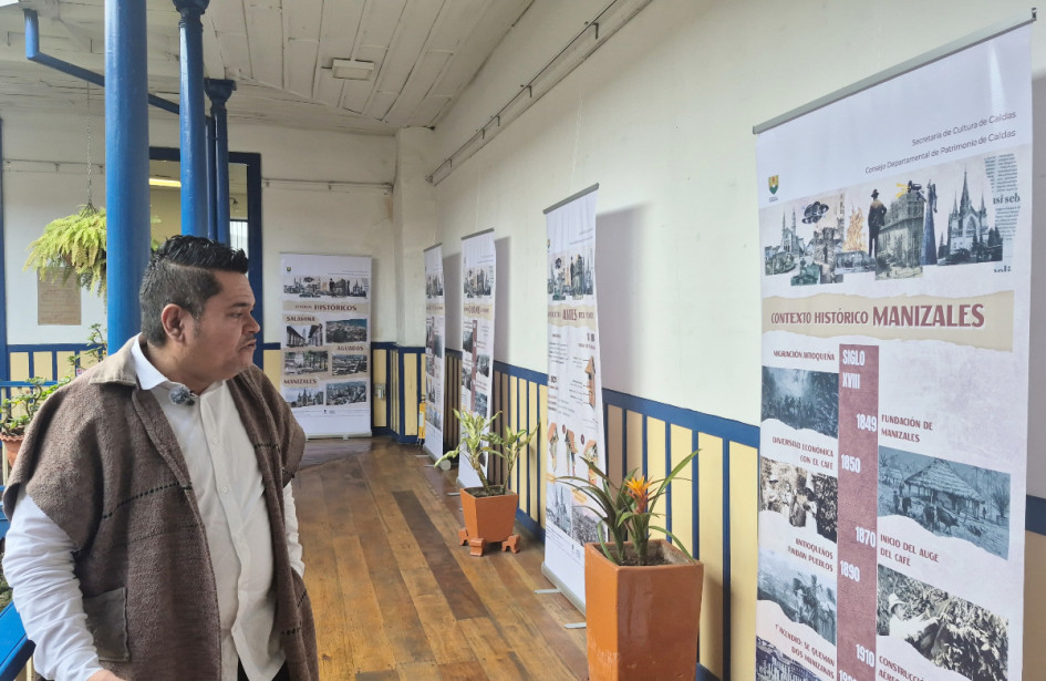 Esta exposición de la Secretaría de Cultura de Caldas invita a conocer el patrimonio departamental