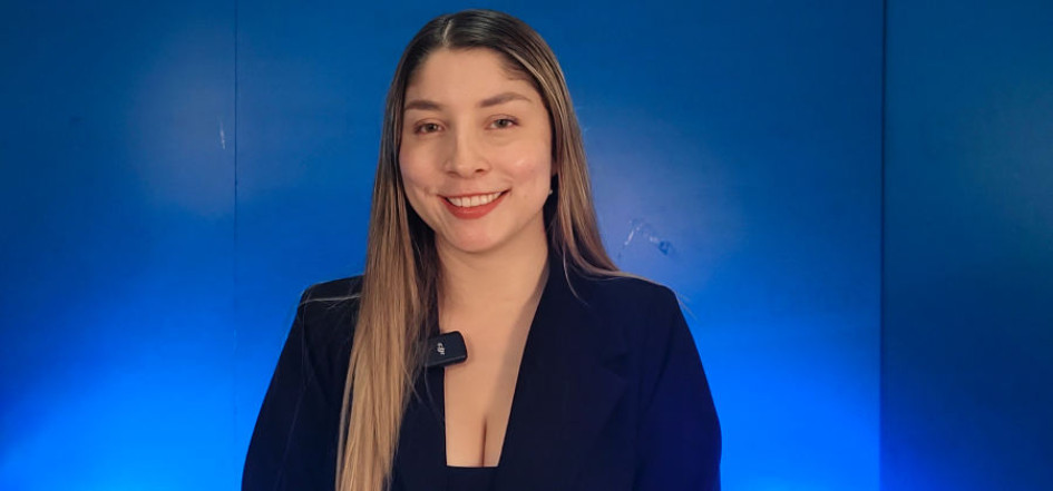 Laura Camila Donado Mazo, durante su visita a las instalaciones de LA PATRIA. 