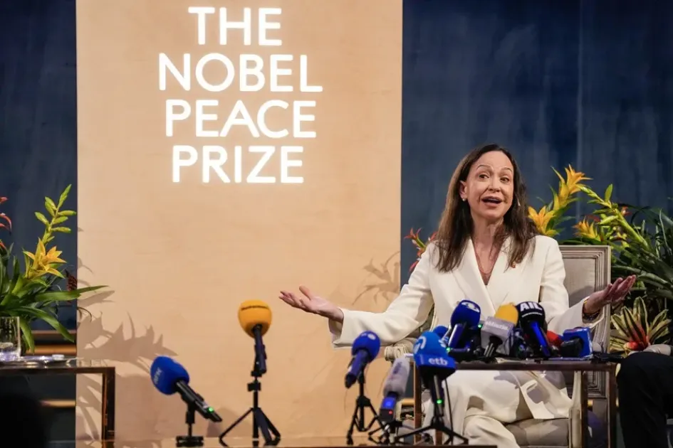 María Corina Machado, ganadora del Nobel de Paz 2025.