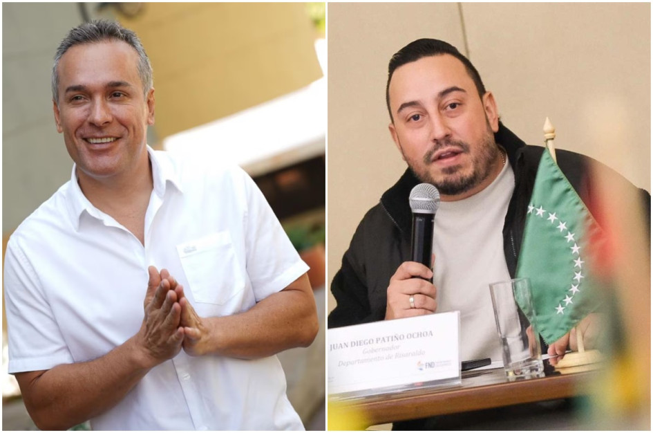 El Gobierno designó alcalde y gobernadora ad hoc en Pereira y Risaralda para garantizar transparencia en elecciones, por impedimento de sus actuales mandatarios, Mauricio Salazar (izq., alcalde de Pereira) y Juan Diego Patiño (der., gobernador de Risaralda).