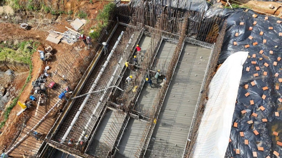 Así se ven hoy en día las obras de la Planta de Tratamiento de Agua Potable. Se estima que el proyecto beneficiará a 43 mil personas, pero en el mediano plazo se cubrirán unos 61 mil 832 usuarios.