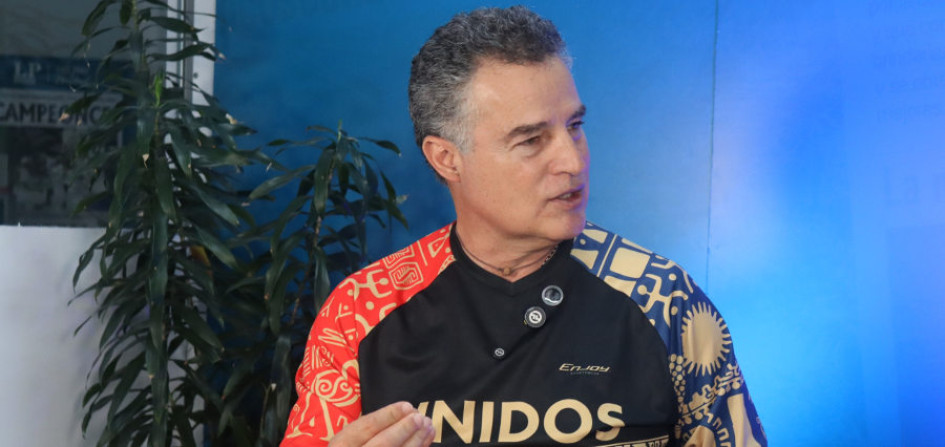 Aníbal Gaviria Correa, precandidato a la Presidencia, en su visita a LA PATRIA.