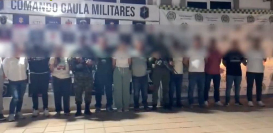 En Putumayo, el Ejército capturó a 14 personas señaladas de ser parte de una red internacional de narcotráfico que enviaba droga a Europa 